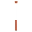 Hanglamp KARBON 1 rood oker