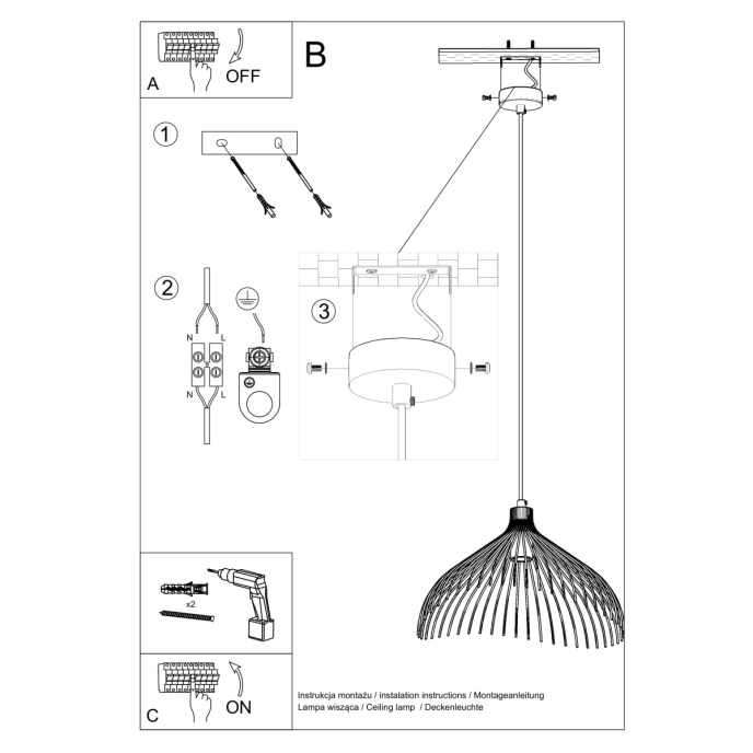 Hanglamp UMB zwart