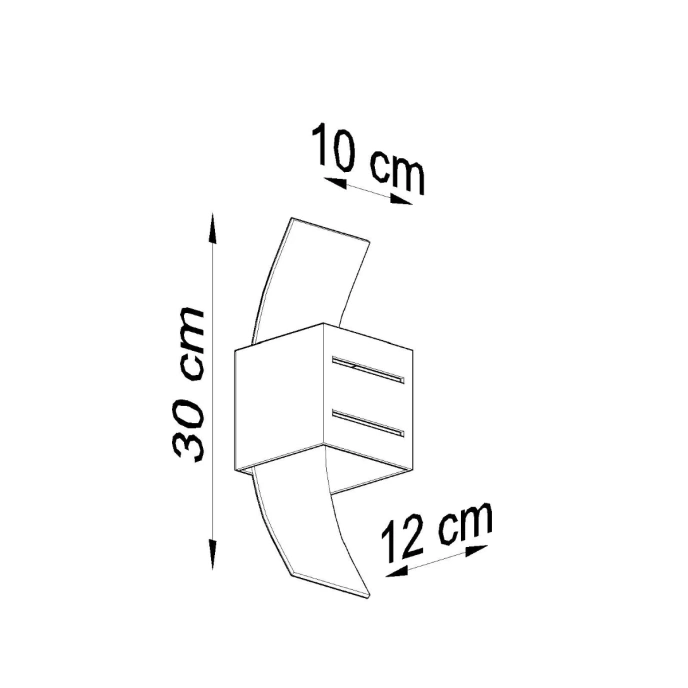 Wandlamp LORETO zwart