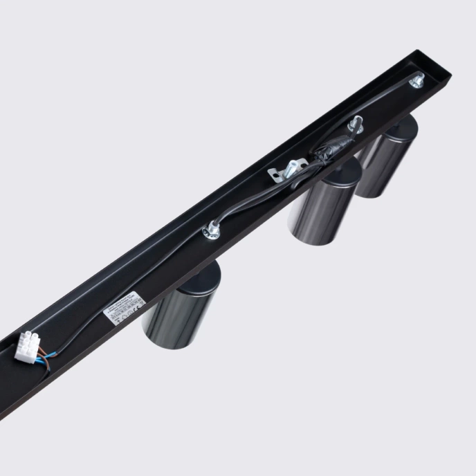 Plafondlamp WINX 6L zwart/chroom