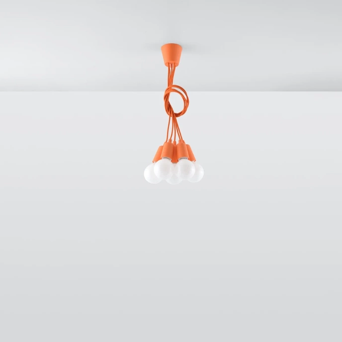 Hanglamp DIEGO 5 oranje