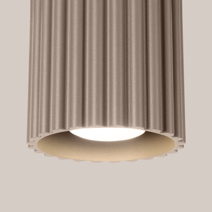 Plafondlamp AURA 1 taupe GU10