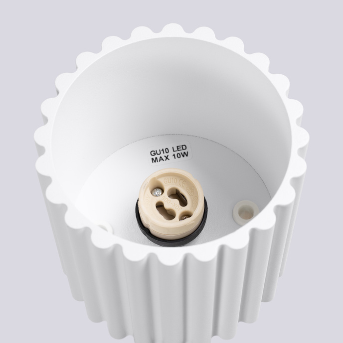 Plafondlamp AURA 1 wit GU10