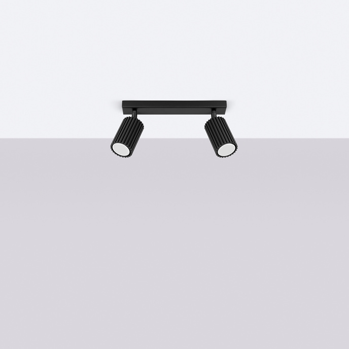 Plafondlamp KARBON 2 zwart