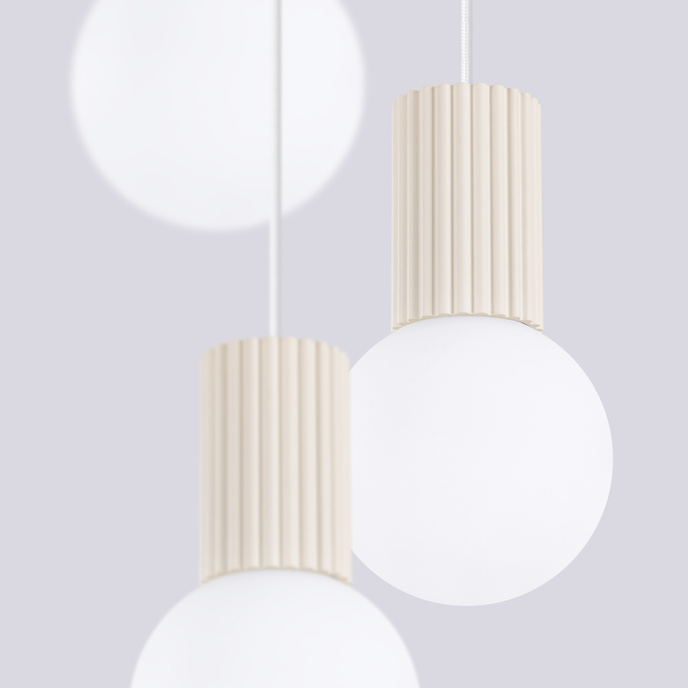 Hanglamp HALO 3P beige
