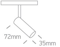 KARO 1 zwarte LED 3000K 6W 480lm