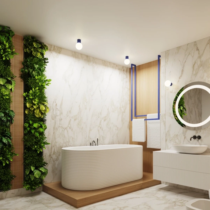 Plafondlamp HALO ultramarijn IP44