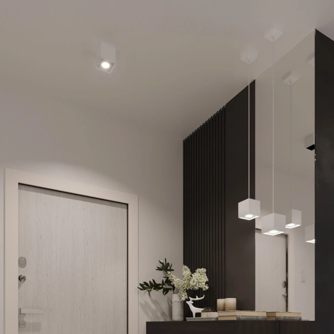 Plafondlamp QUAD 1 wit