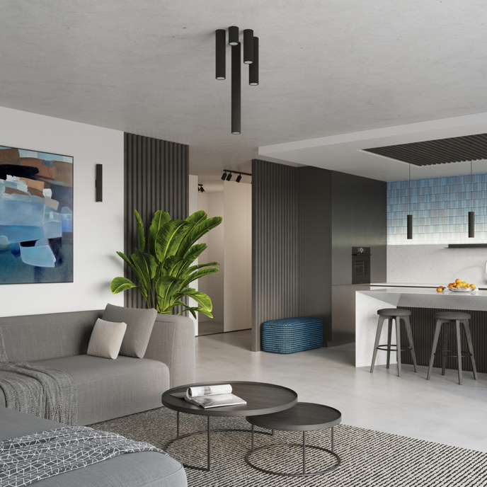 Hanglamp KARBON 1 zwart