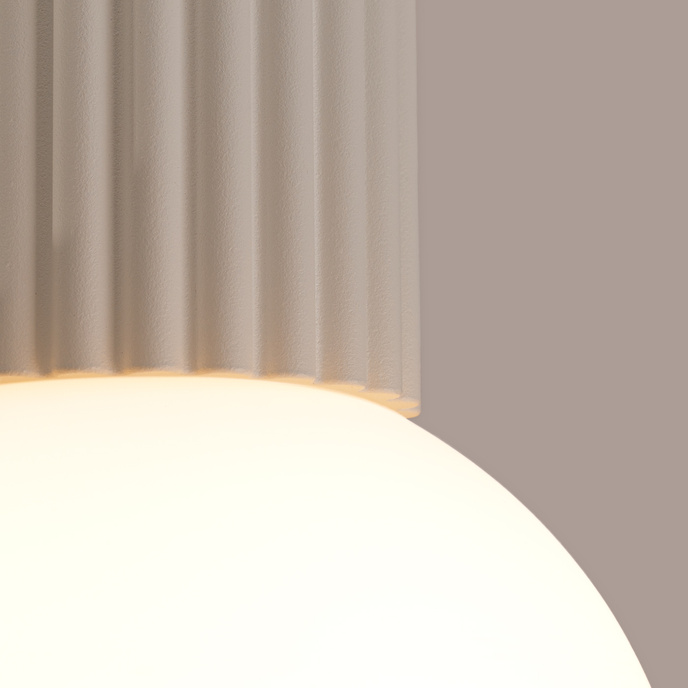 Plafondlamp HALO beige IP44