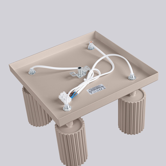 Plafondlamp KARBON 3L taupe