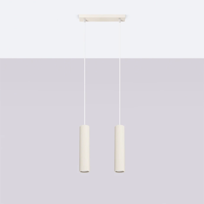 Hanglamp KARBON 2 beige
