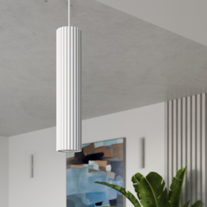Hanglamp KARBON 1 wit