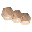 Plafondlamp WOODY 3 natuurlijk hout