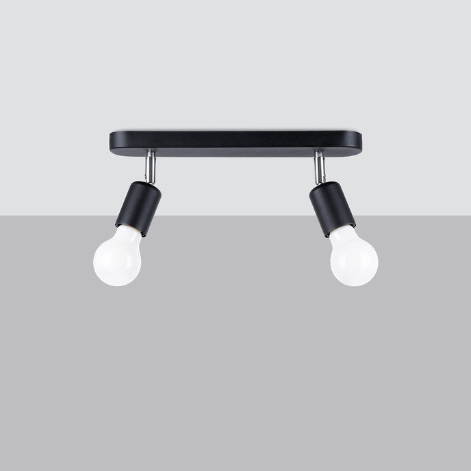 Plafondlamp FORNES 2 zwart