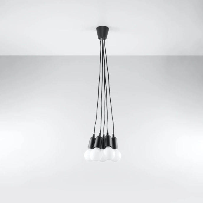 Hanglamp DIEGO 5 zwart