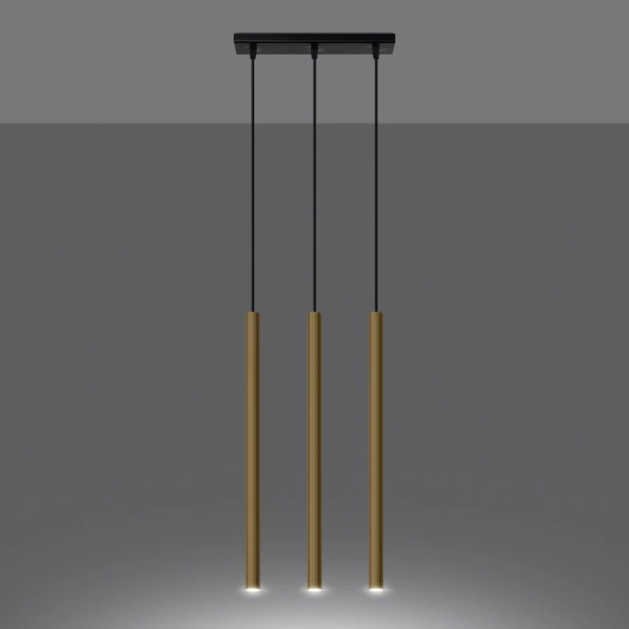 Hanglamp PASTELO 3L goud gepolijst