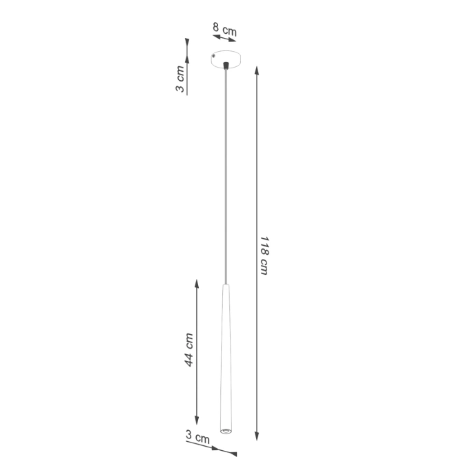 Staande lamp BLISS 1 zwart