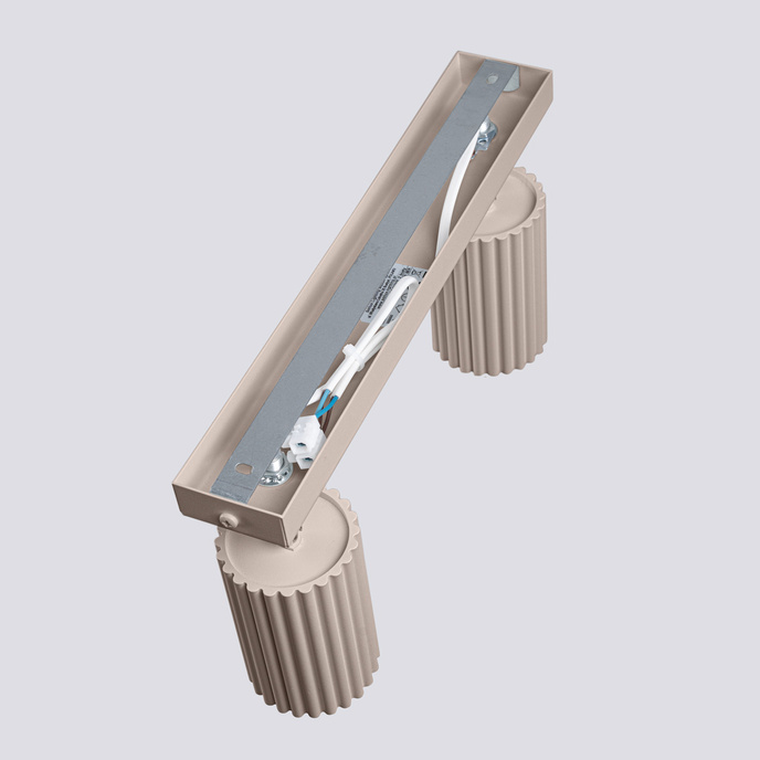 Wandlamp KARBON taupe