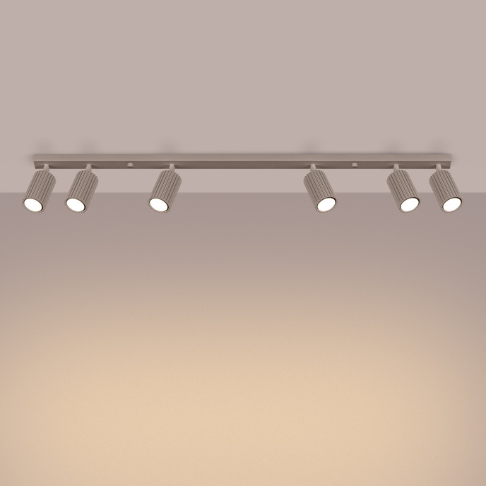 Plafondlamp KARBON 4 taupe