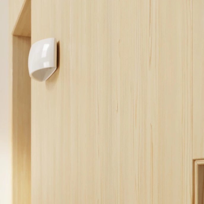 Gelakte wandlamp PONTIUS wit glans