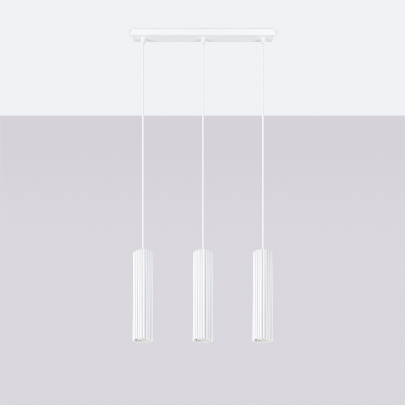 Hanglamp KARBON 3L wit