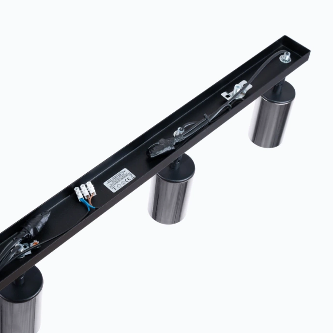 Plafondlamp WINX 4L zwart/chroom