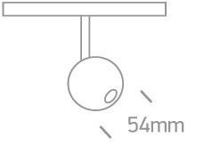 NOXE 1 zwarte LED 3000K 7W 560lm