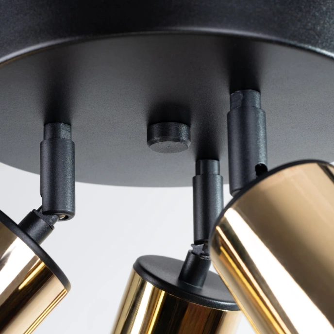 Plafondlamp WINX 3P zwart/goud