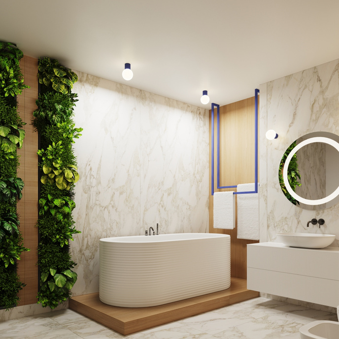 Plafondlamp HALO ultramarijn IP44