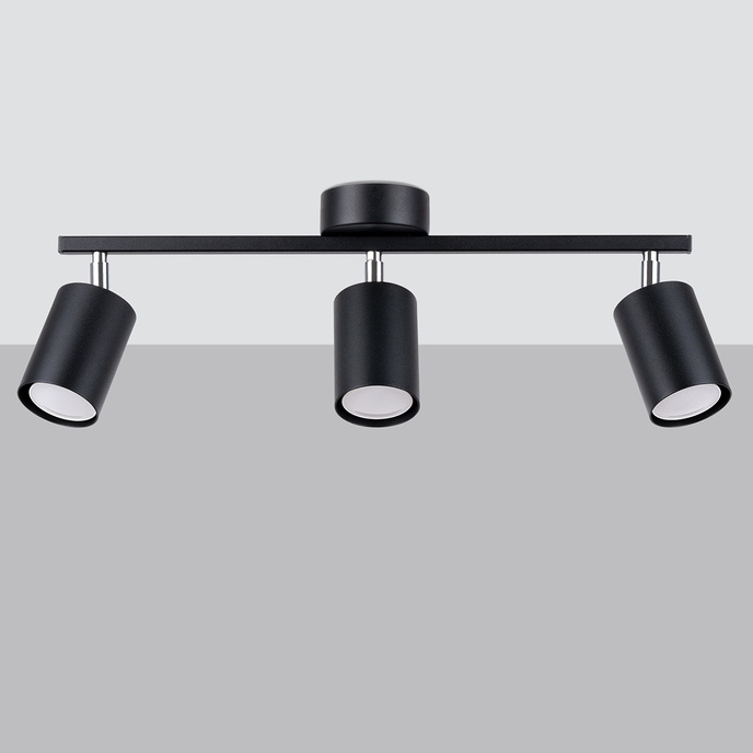 Plafondlamp LEMMI 3 zwart