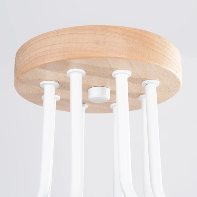 Kroonluchter TIMBO 8 wit