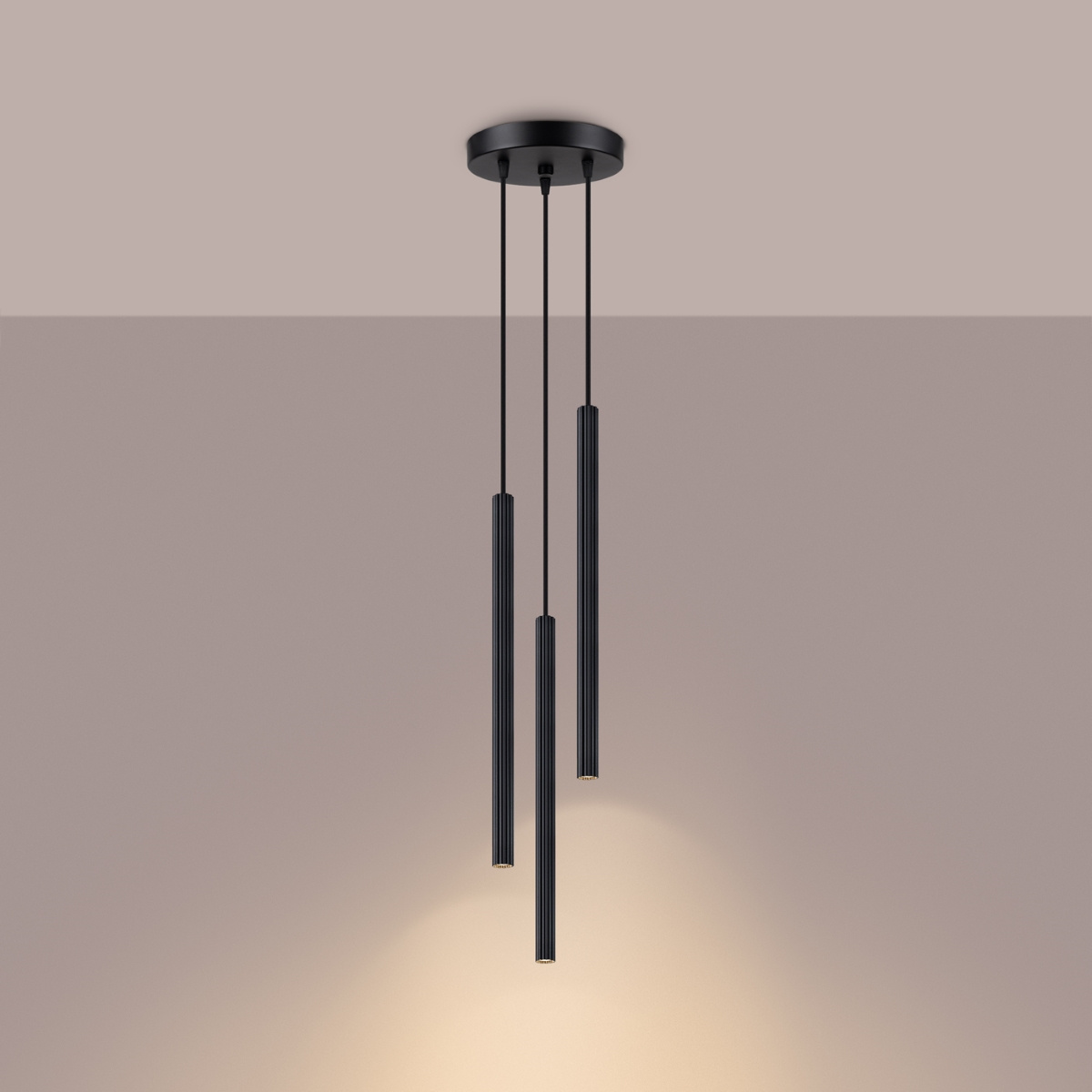 Hanglamp ARCHE 3P zwart