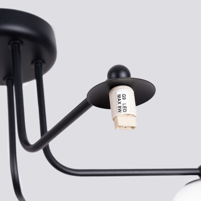 Kroonluchter ASTRAL 5 zwart