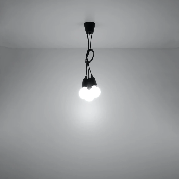 Hanglamp DIEGO 3 zwart