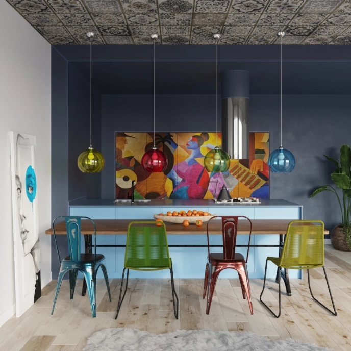 Hanglamp BALL champagne