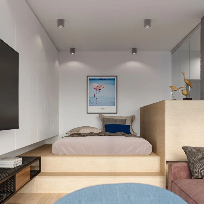 Plafondlamp TIUBE grijs