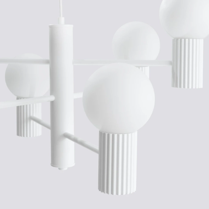 Kroonluchter HALO 6 wit