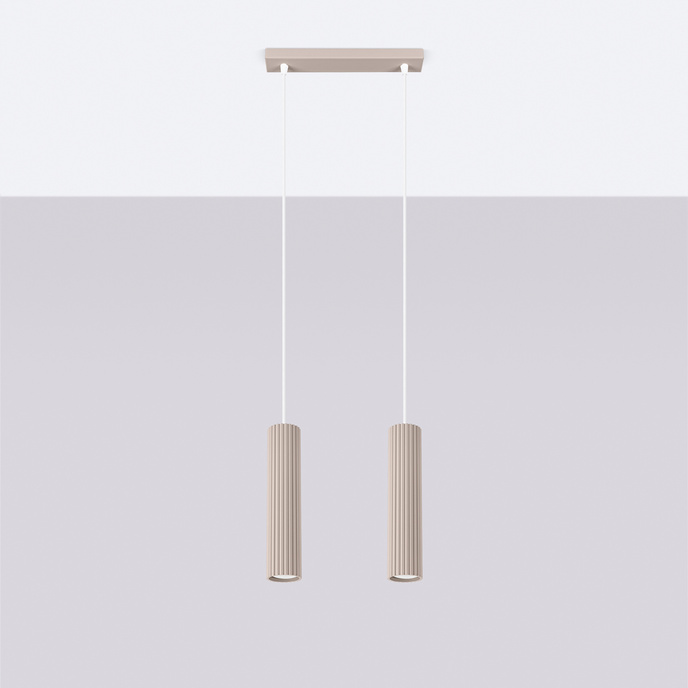 Hanglamp KARBON 2 taupe