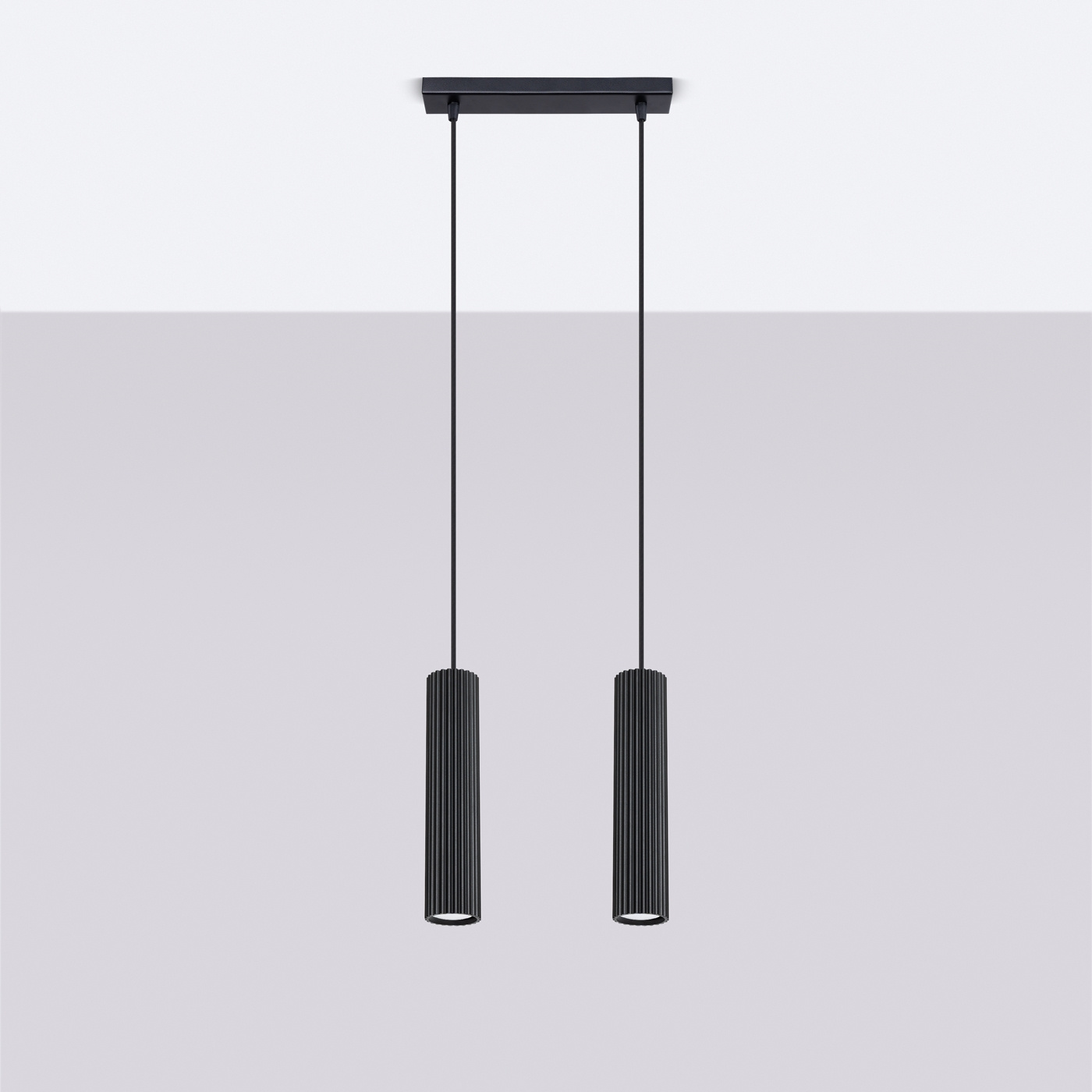 Hanglamp KARBON 2 zwart