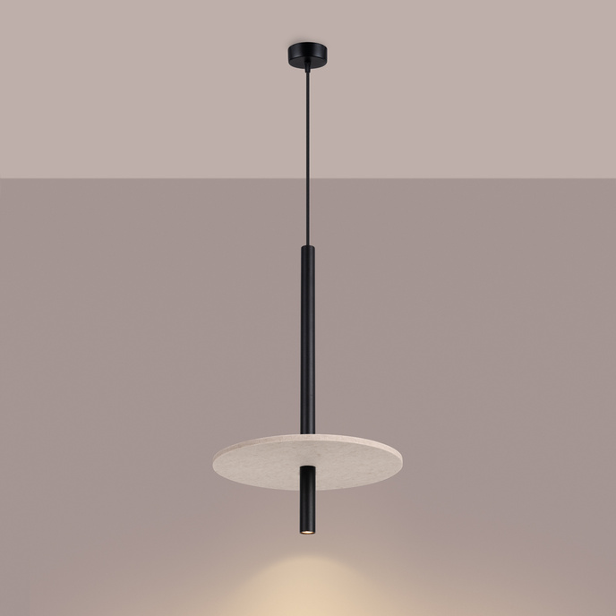 Hanglamp FELTRO 1 zwart/beige