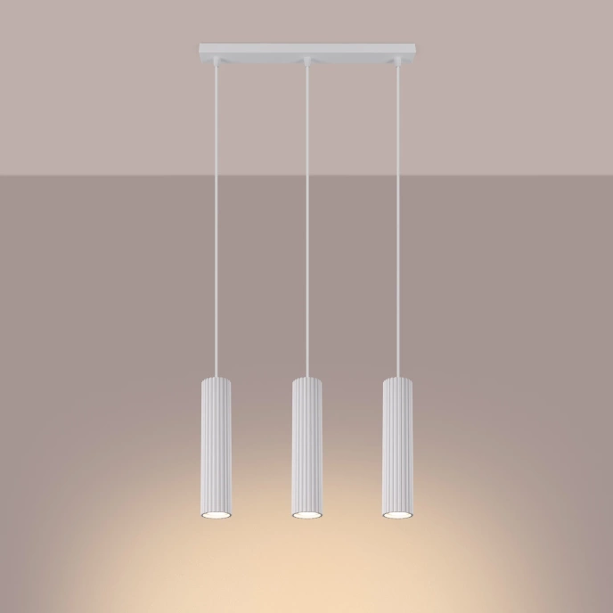 Hanglamp KARBON 3L wit