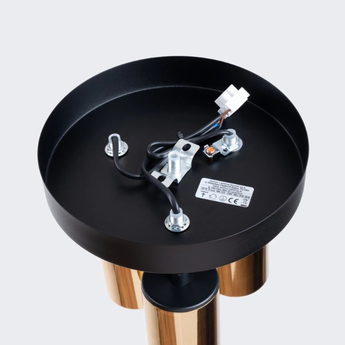 Plafondlamp WINX 3P zwart/goud