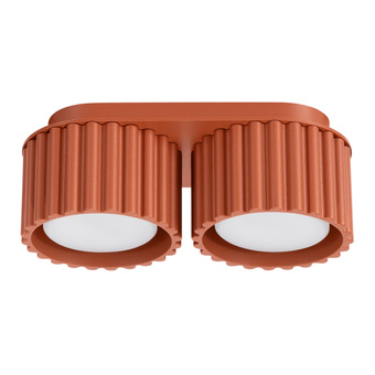 Plafondlamp AURA 2 rood ochra Gx53