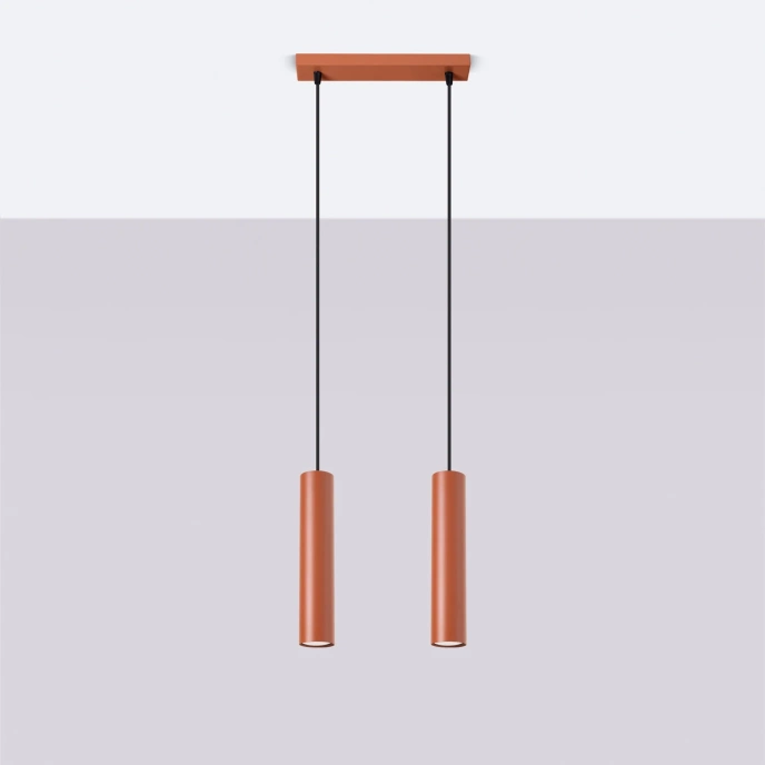 Hanglamp LAGOS 2 rood oker