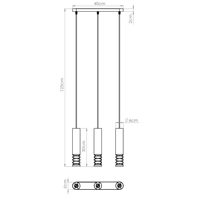 Hanglamp LAMI 3L wit