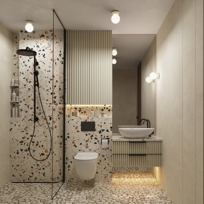 Wandlamp ZORI beige IP44