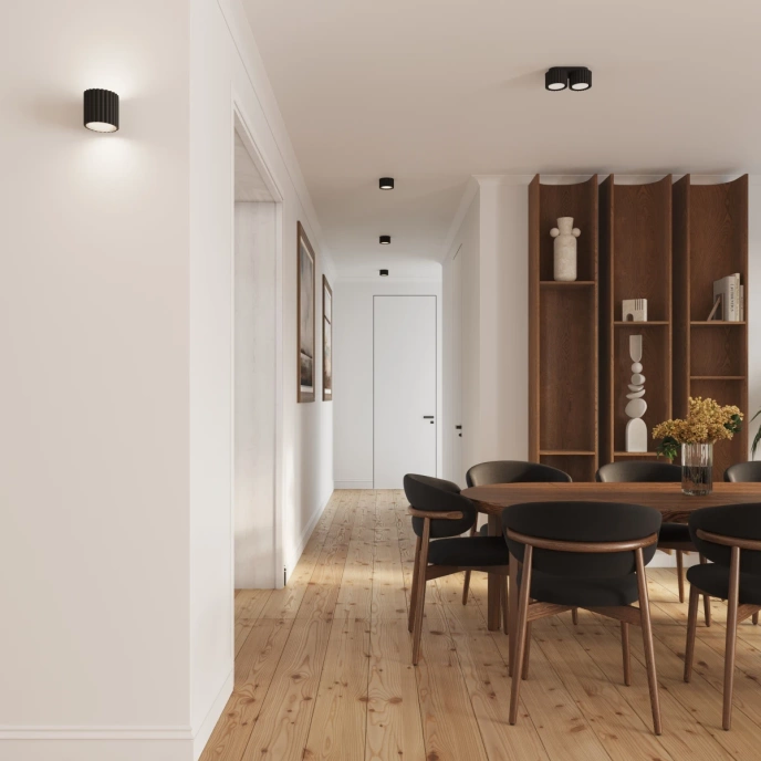 Plafondlamp AURA 2 zwart Gx53