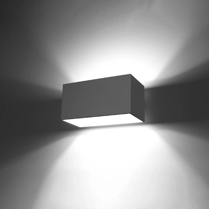 Wandlamp QUAD MAXI grijs