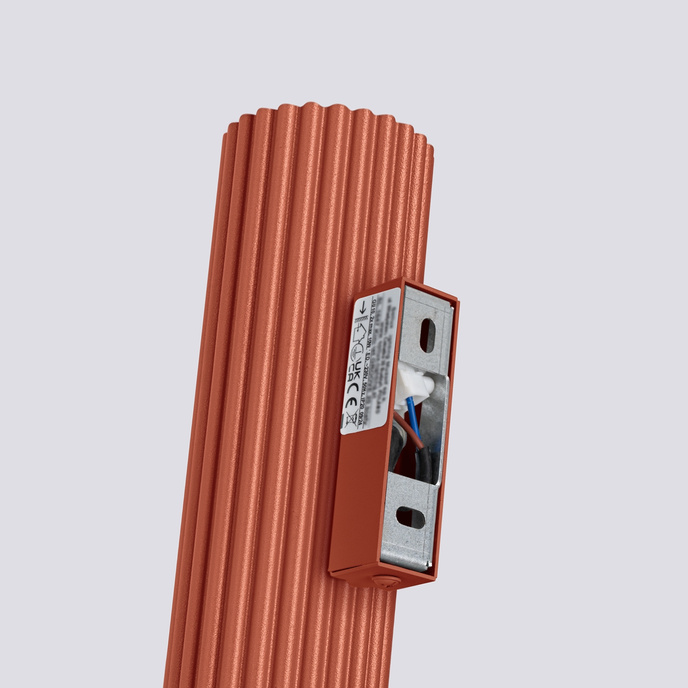 Wandlamp KARBON 30 rood oker